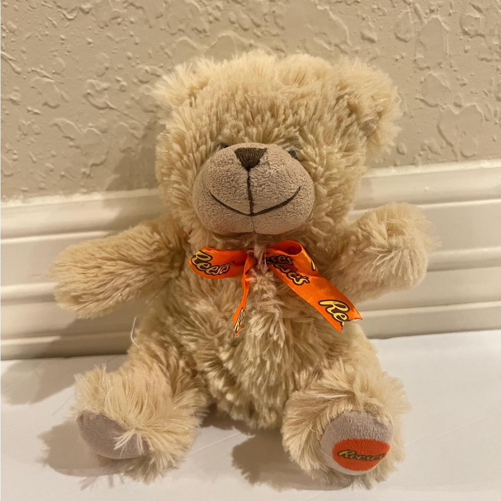 Reese’s Teddy Bear with Orange Ribbon